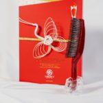 SCALP BRUSH WORLD PREMIUM MODEL LONG + box - RUBINOWA CZERWIEŃ